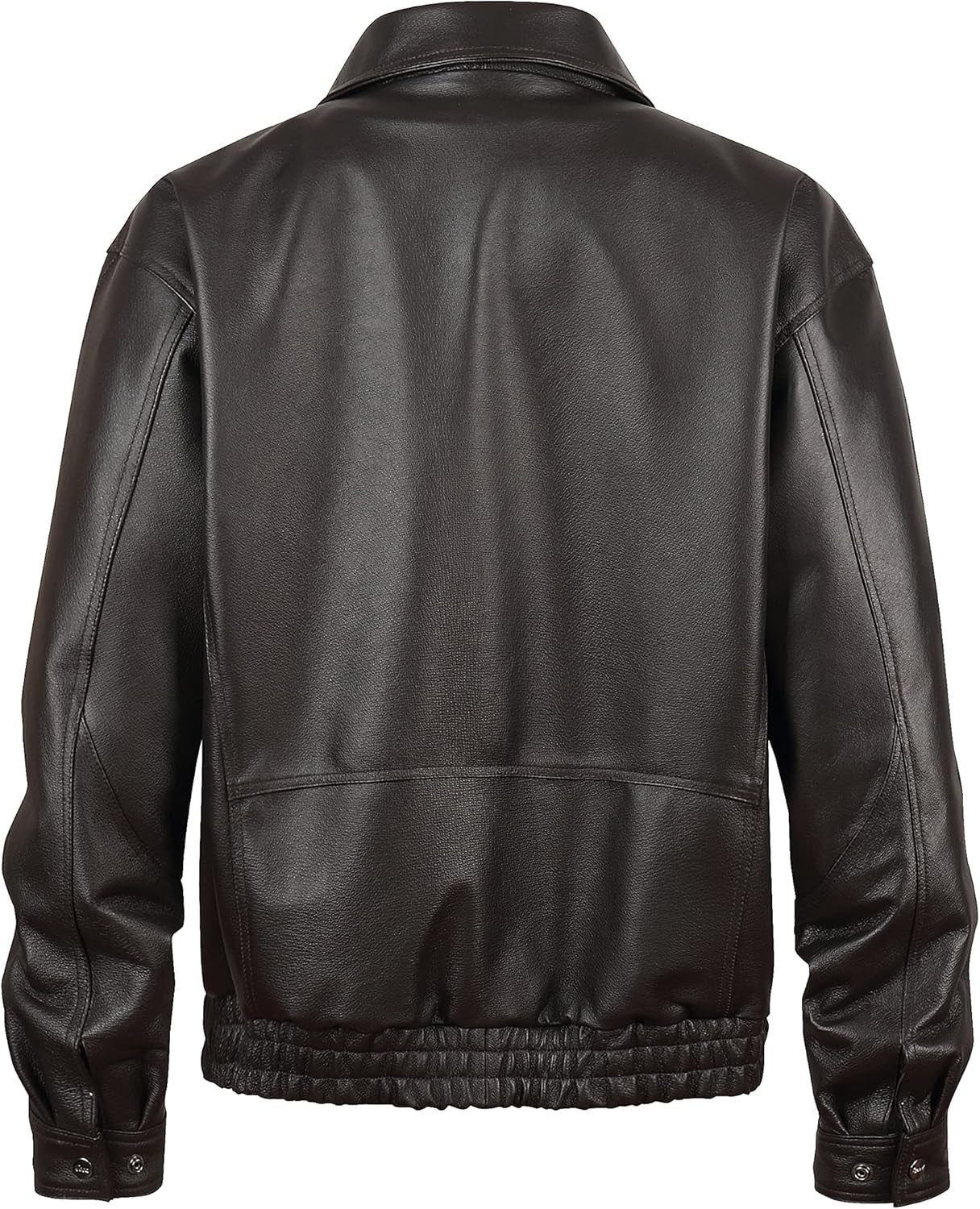 Men'S American Style Bomber Genuine Leather Jacket